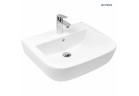 Oltens Vernal washbasin 56x45 cm hanging with coating SmartClean - white 