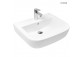 Oltens Vernal washbasin 56x45 cm hanging with coating SmartClean - white 