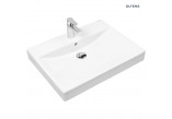 Oltens Hofsa washbasin 60x46 cm countertop with coating SmartClean - white