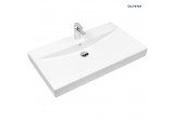 Oltens Hofsa washbasin 80x46 cm countertop with coating SmartClean - white