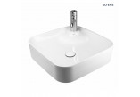 Oltens Lysake washbasin 42,5 cm countertop square with coating SmartClean - white