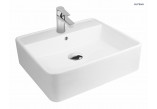 Oltens Duve washbasin 50,5x46 cm countertop rectangular SmartClean - white 