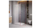 Door shower Radaway Essenza New Black KDJ 80 cm, left, glass transparent with coating Easy Clean, profil black mat