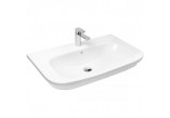 Oltens Gulfoss washbasin 80x46 cm countertop częściowo drop in with coating SmartClean - white