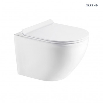 Oltens Hamnes bowl WC hanging PureRim - white