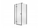 Shower cabin rectangular Besco Pixa, 100x80cm, left, glass transparent, profil chrome