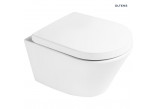 Oltens Jog bowl WC hanging PureRim with coating SmartClean - white