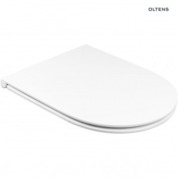 Oltens Jog toilet duroplast seat with soft closing Slim - white