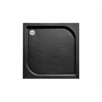 Shower tray Oskar Stone Effect New 90 - black 