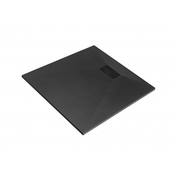 Shower tray Oskar Stone Effect New 90 - black 