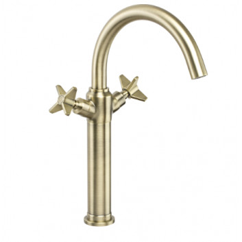 Washbasin faucet tall Deante TEMISTO - brass