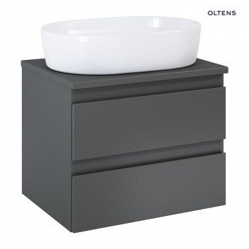 Oltens Vernal cabinet 60 cm vanity hanging grafit with top