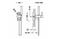 TRES Concealed mixer for bidet lub WC with mixer