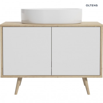 Oltens Hedvig cabinet 95 cm vanity hanging white shine/oak nova 