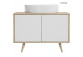 Oltens Hedvig cabinet 95 cm vanity hanging white shine/oak nova 