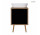 Oltens Hedvig cabinet 50 cm vanity hanging black mat/oak natural witk shelf