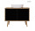 Oltens Hedvig cabinet 95 cm vanity hanging black mat/oak natural witk shelf