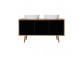 Oltens Hedvig cabinet 140 cm vanity hanging black mat/oak natural witk shelf