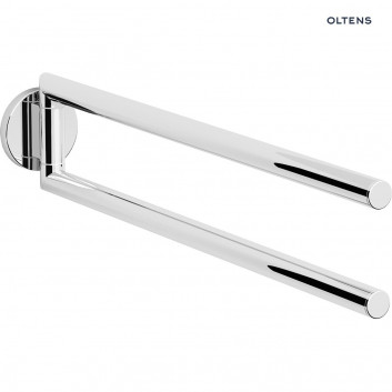 Oltens Gulfoss towel rail 40 cm double arm - chrome