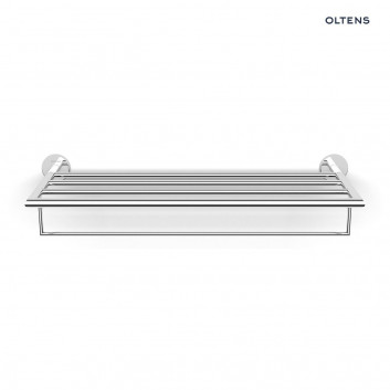 Oltens Gulfoss towel rail 60 cm witk shelf - chrome