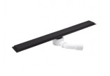 Oltens Langan 70 drain prysznicowy liniowy 70 cm with sealing with grid odwracalnym - black mat
