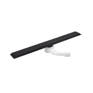 Oltens Langan 70 drain prysznicowy liniowy 70 cm with sealing with grid odwracalnym - black mat