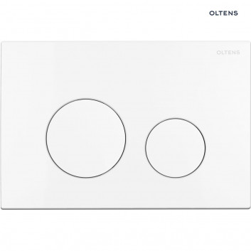 Oltens Torne flushing plate do WC - black mat/chrome