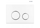Oltens Lule flushing plate do WC - white/chrome