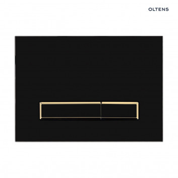 Oltens Torne flushing plate do WC - white/gold mat