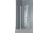 Door shower Kermi Raya 75 cm, swinging 1-swing with fixed panel, right version