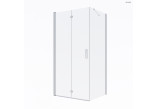 Oltens Trana shower cabin 90x80 cm rectangular door with wall