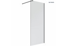 Oltens Bo shower enclosure Walk-In 120 cm profil black mat