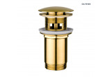 Oltens Halsa korek for washbasin klik klak round z overflow G1 1/4 - gold szczotkowane