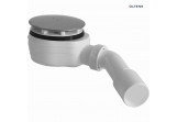 Oltens Pite Turbo siphon for shower tray drain 90 mm plastikowy - chrome