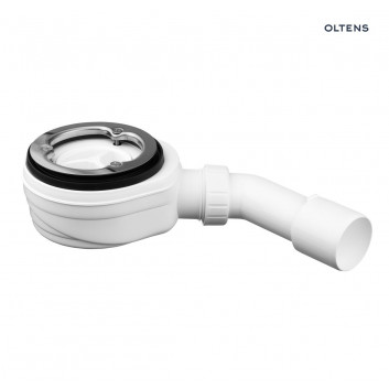 Oltens Pite Turbo siphon for shower tray drain 90 mm without cover z metalową flanszą