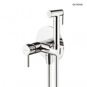 Oltens Molle bidet mixer concealed with handset shower - chrome