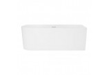 Oltens Delva bathtub freestanding corner 170x80 cm right - white