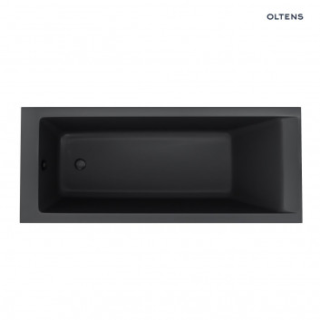 Oltens Langfoss bathtub acrylic 140x70 rectangular - black mat 