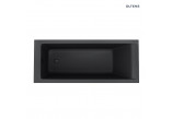 Oltens Langfoss bathtub acrylic 160x70 rectangular - black mat