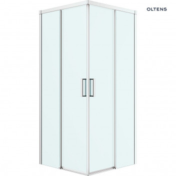 Oltens Breda shower cabin square 80x80 cm przesuwna - chrome 