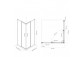 Oltens Breda shower cabin square 80x80 cm przesuwna - chrome 