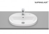 GAP Countertop washbasin oval 55x40 cm, with tap hole, z overflow, Supraglaze®