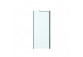 Oltens Verdal shower cabin 100x80 cm rectangular black mat/glass transparent door with wall
