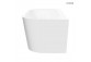 Oltens Hulda bathtub freestanding wallmounted 160x75 cm acrylic - white