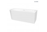 Oltens Hulda bathtub freestanding wallmounted 170x80 cm acrylic - white shine