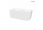 Oltens Hulda corner bathtub 160x75 cm left acrylic - white shine