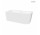 Oltens Hulda corner bathtub 160x75 cm left acrylic - white shine