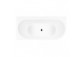 Oltens Hulda corner bathtub 160x75 cm right acrylic - white shine