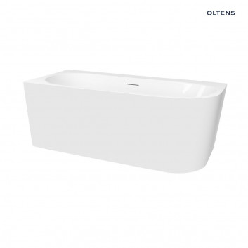 Oltens Hulda corner bathtub 170x80 cm right acrylic - white shine