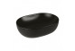 Oltens Hamnes Thin countertop washbasin oval 49,5 x 35,5 cm - black mat